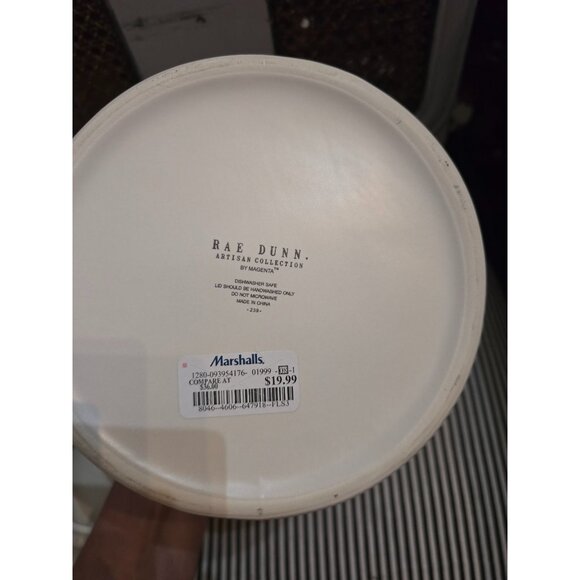 NWT Rae Dunn Happy Halloween Chubby Cannister Orange Handle - Picture 10 of 11